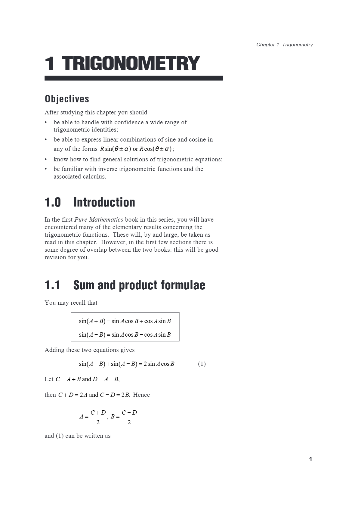 trigonometry notes ...1