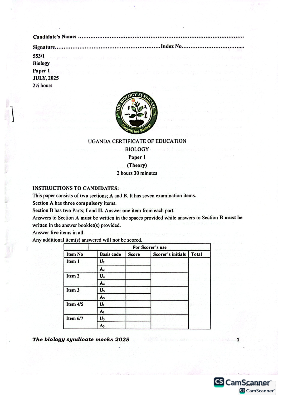 TBS Bio 553.1 MOCK 2025
