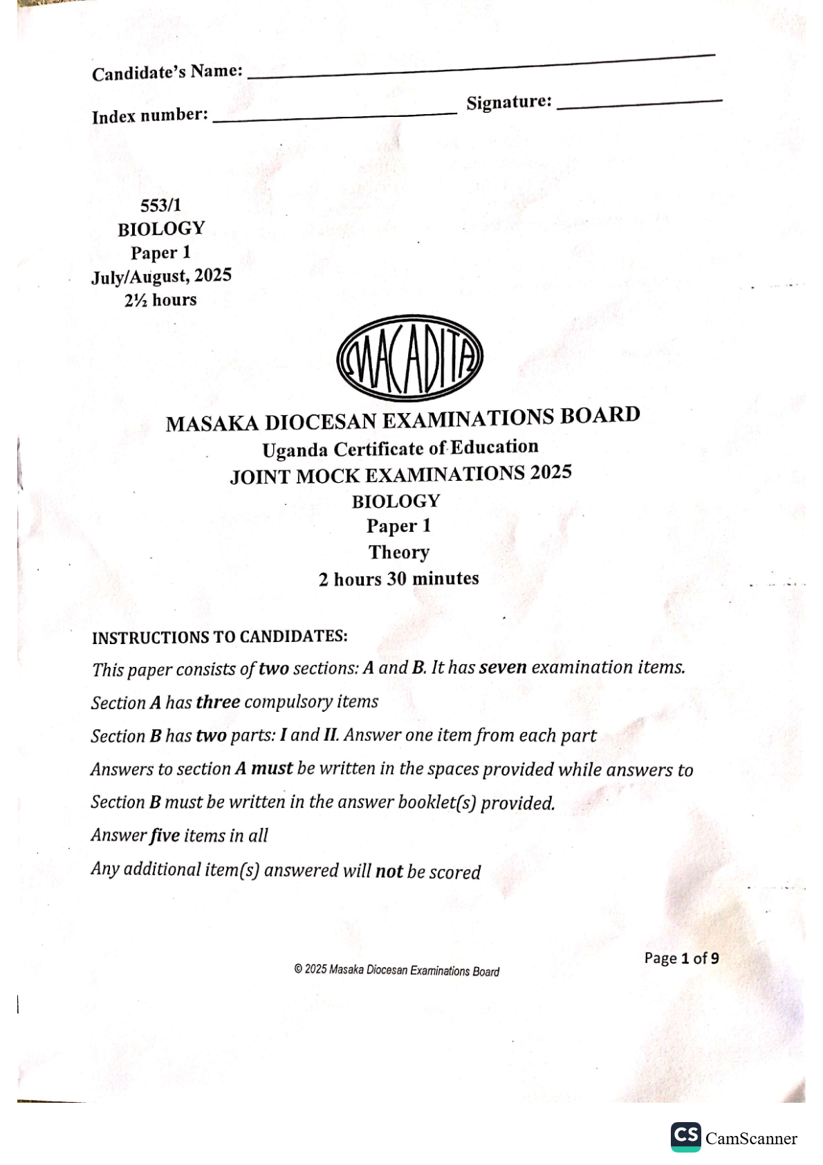 BIO PAPER
