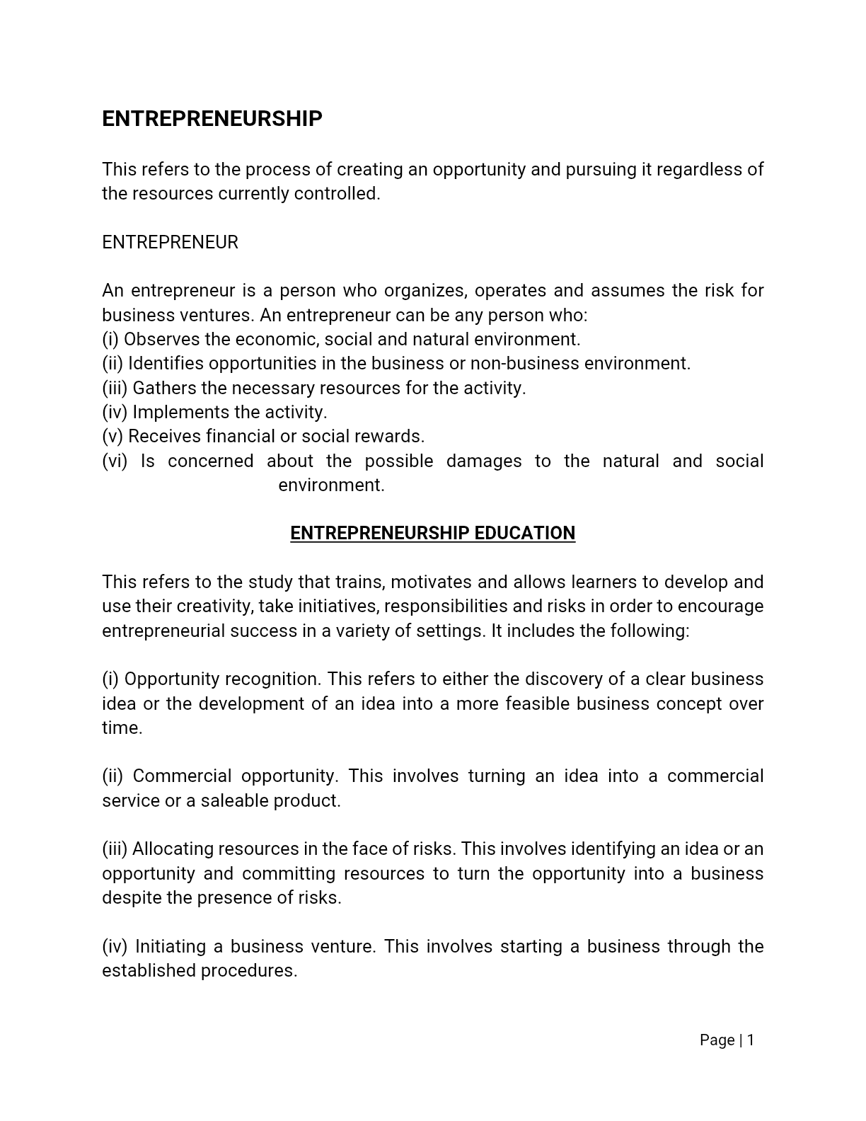 ENT' A' LEVEL NOTES 1_041827