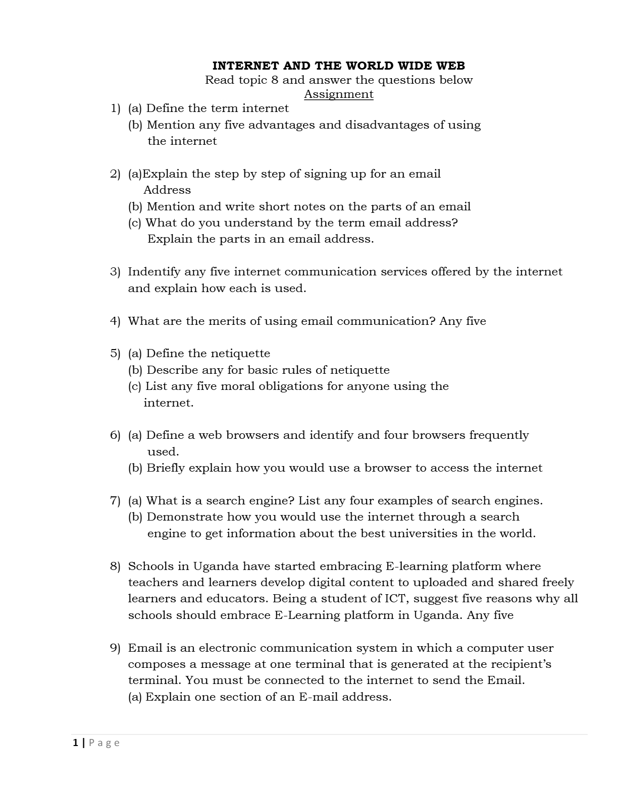 ict on web