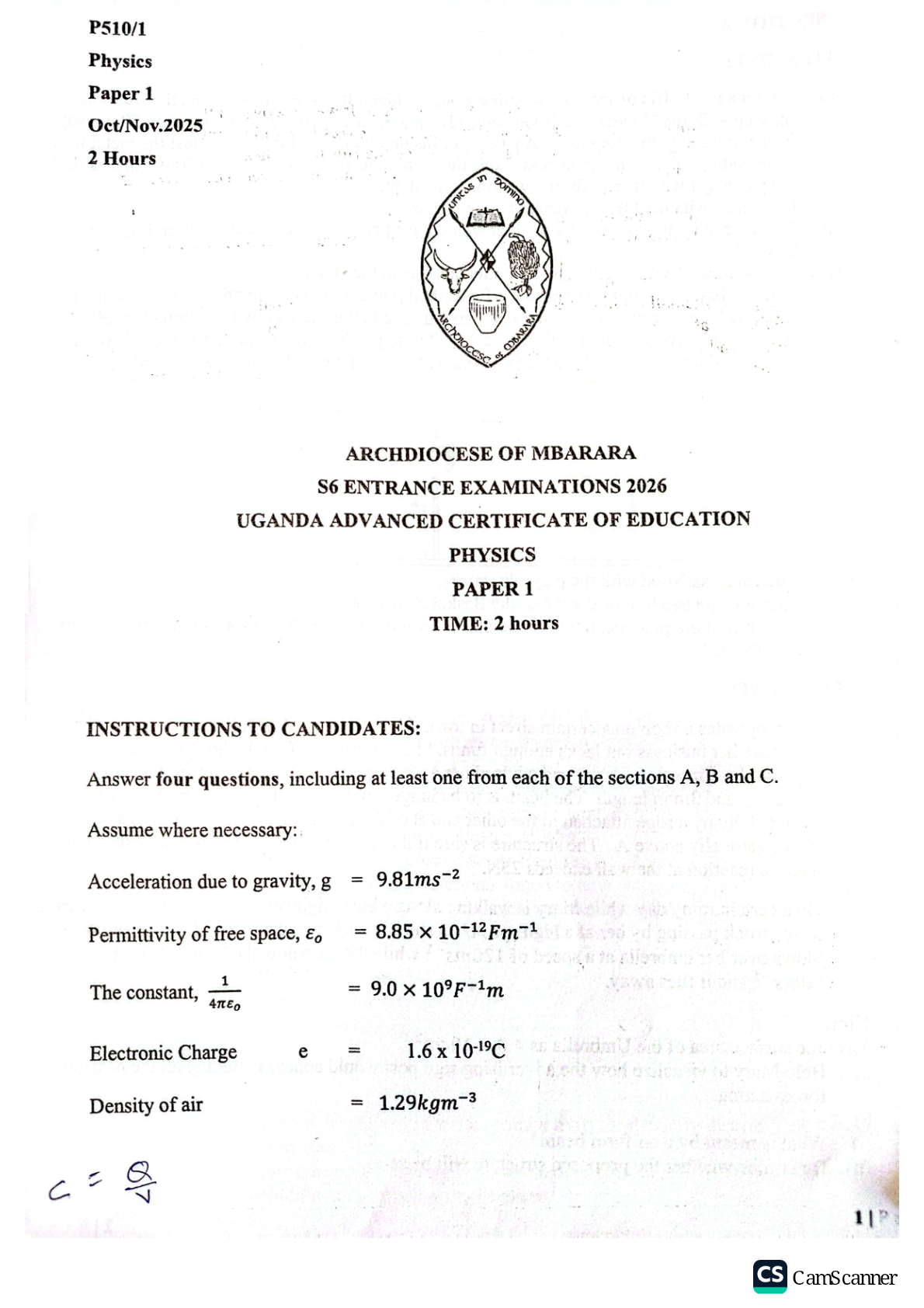 Physics P1