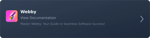 Webby – AI-Powered No-Code Website Builder SaaS Platform