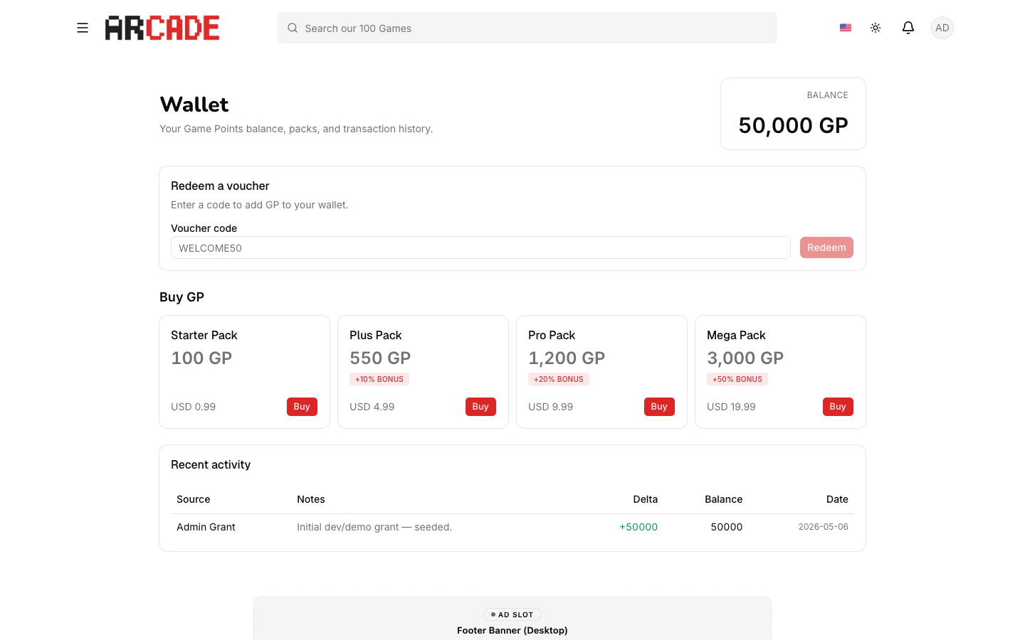ARCADE Wallet