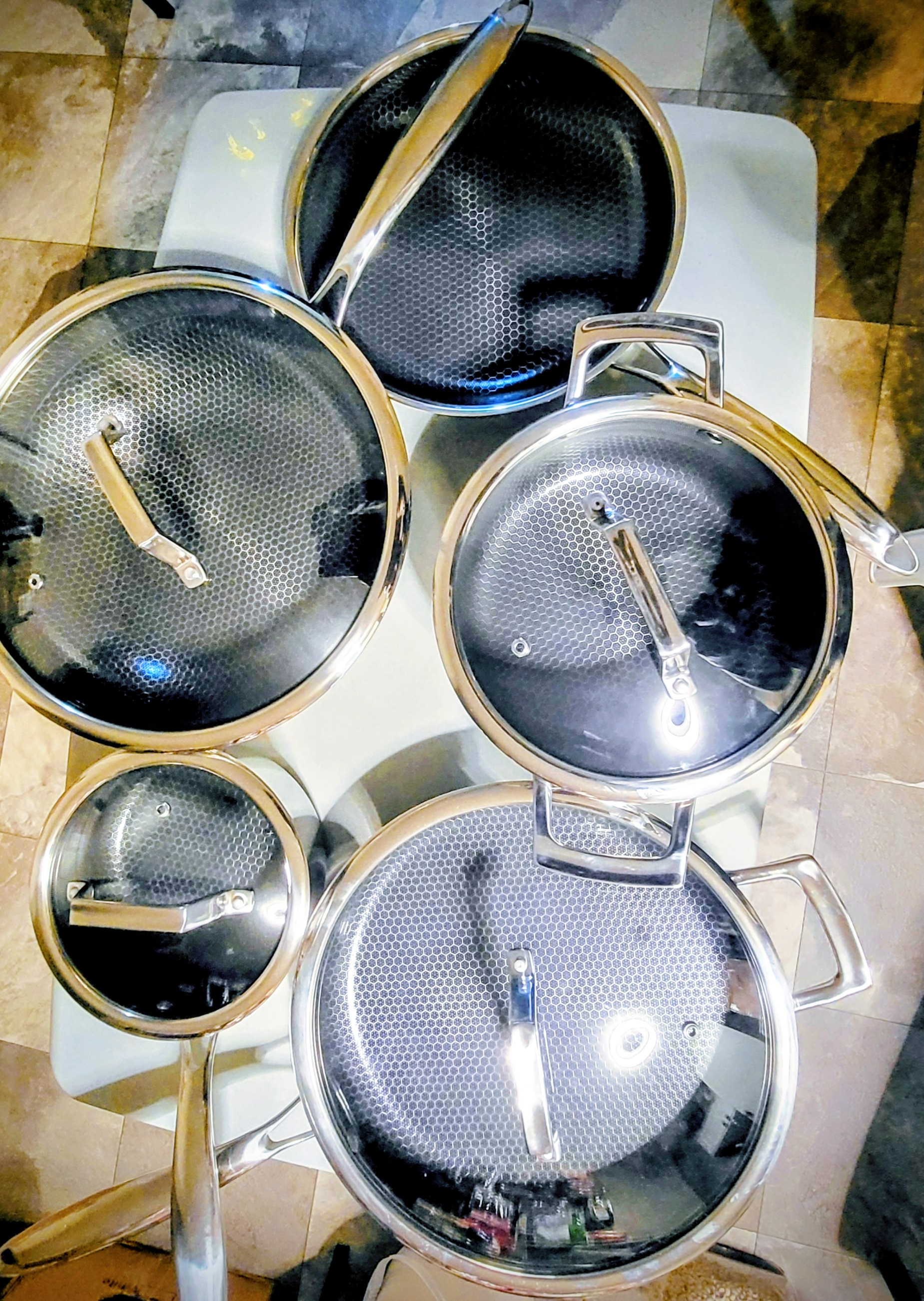 High quality No stick cooking pot 5 sets