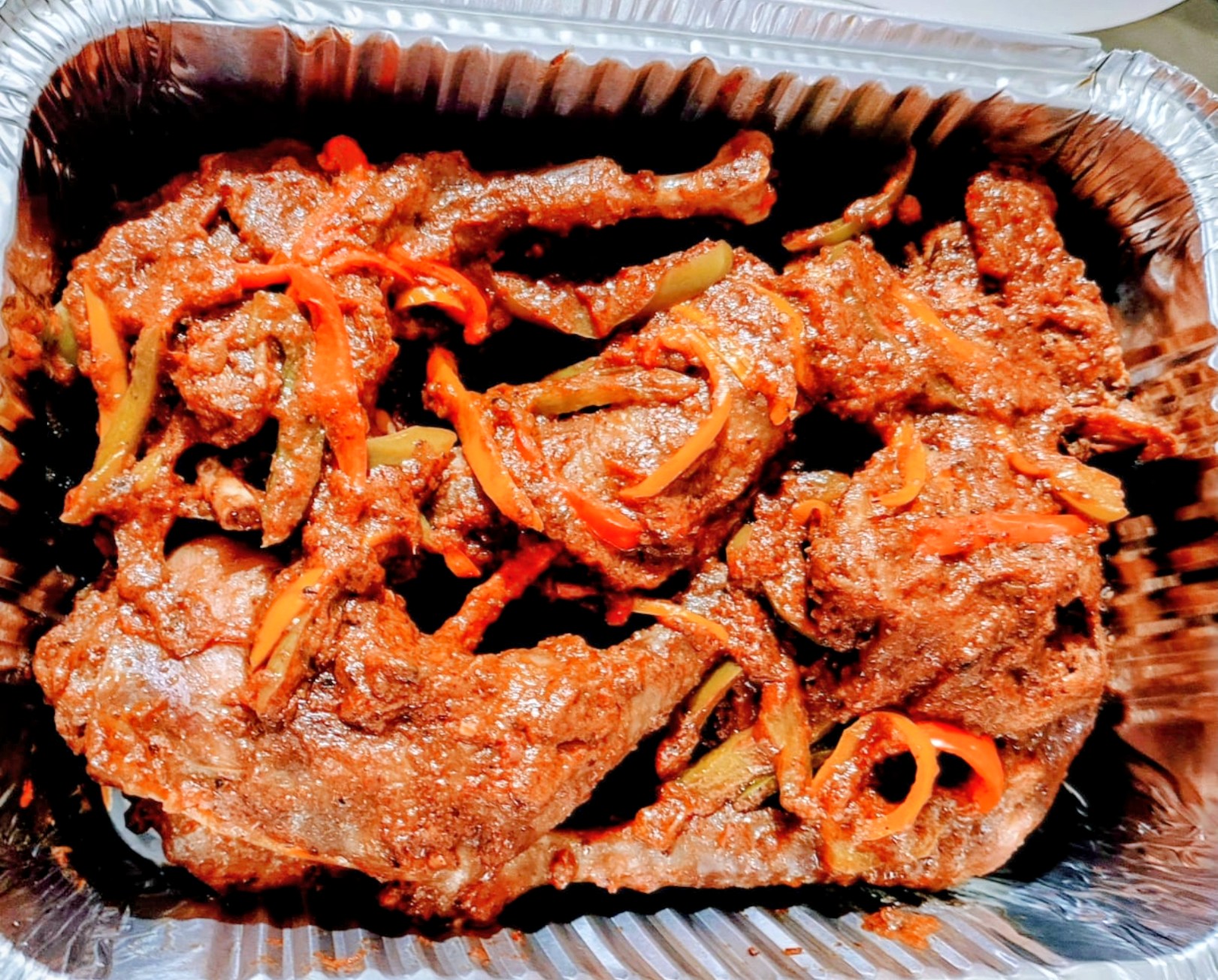 Peppered chicken thigh