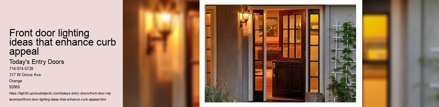 Front door lighting ideas that enhance curb appeal Today's Entry Doors Front door lighting ideas that enhance curb appeal