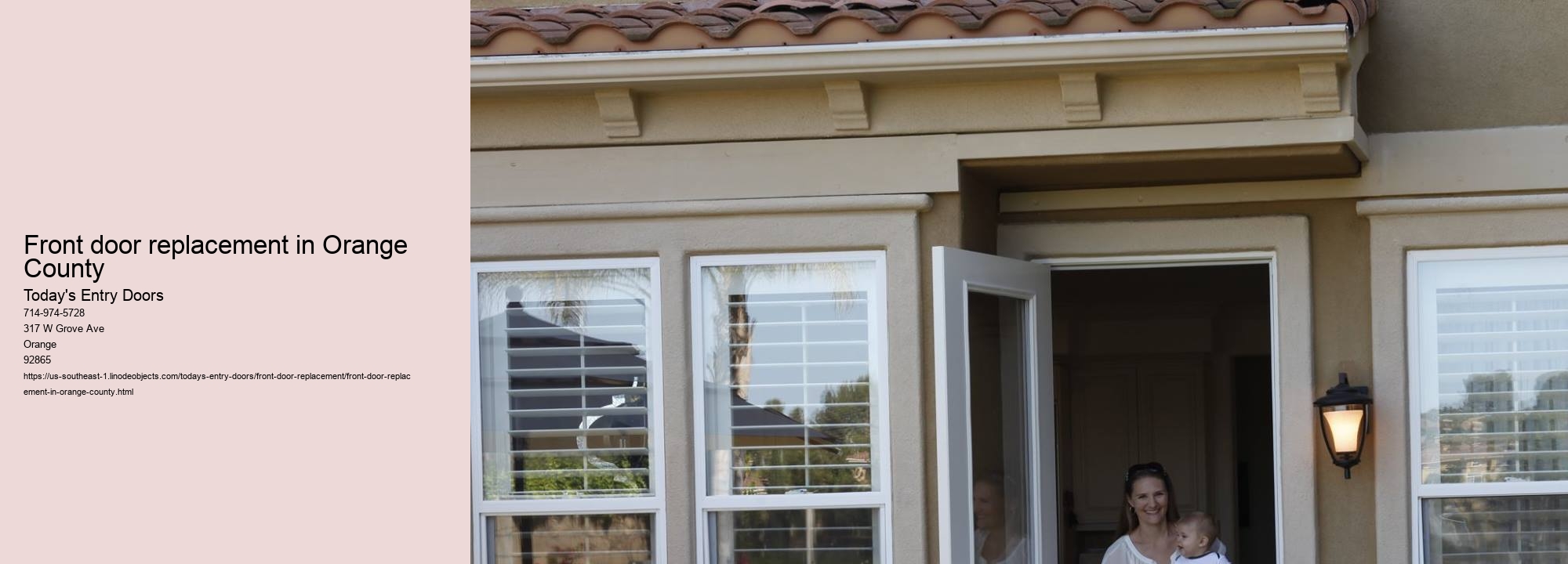 Front door replacement in Orange County