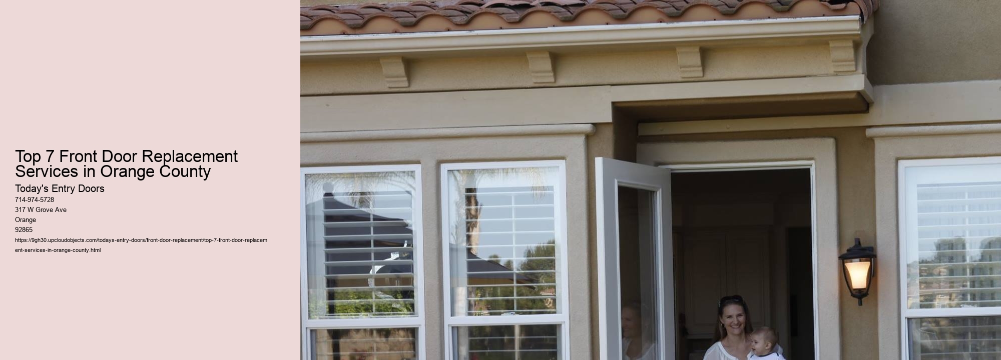 Top 7 Front Door Replacement Services in Orange County Today's Entry Doors Top 7 Front Door Replacement Services in Orange County