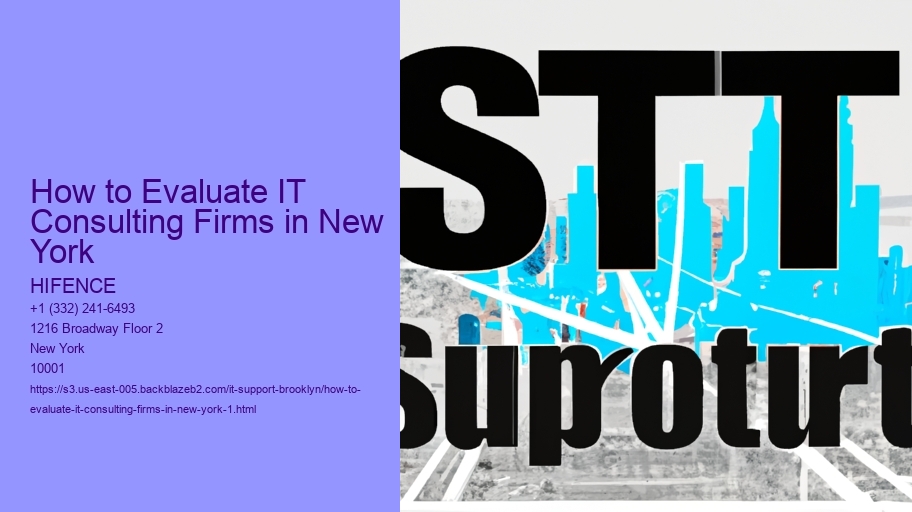 How to Evaluate IT Consulting Firms in New York