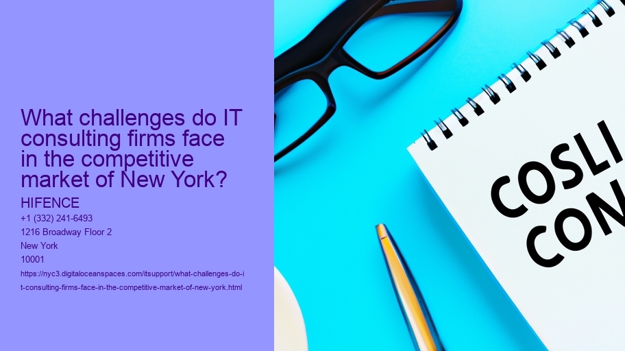 What challenges do IT consulting firms face in the competitive market of New York?