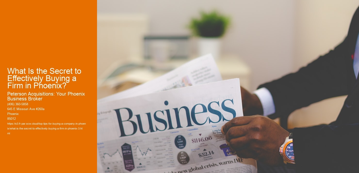 What Is the Secret to Effectively Buying a Firm in Phoenix?