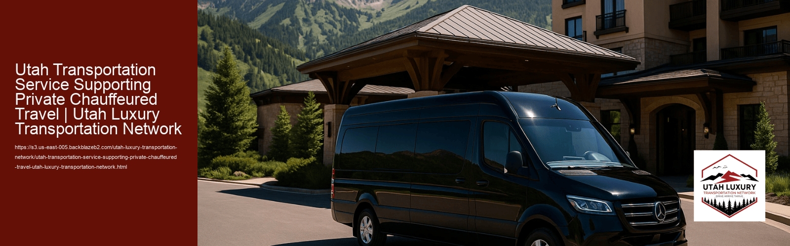 Utah Transportation Network Provides Limousine Service in Summit County, Utah: Experience Premium Travel