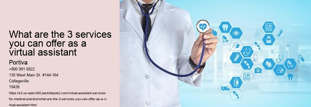 What are the 3 services you can offer as a virtual assistant
