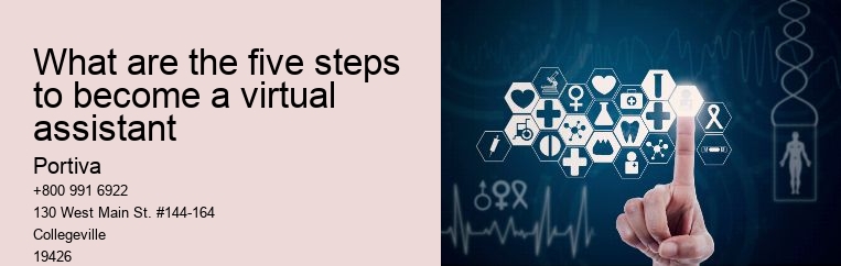 What are the five steps to become a virtual assistant
