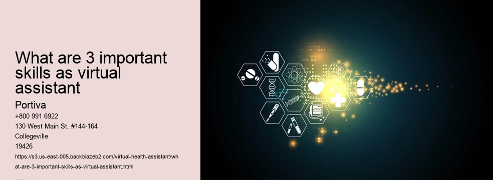 What are 3 important skills as virtual assistant