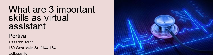 What are 3 important skills as virtual assistant