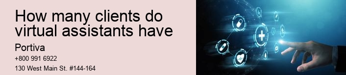 How many clients do virtual assistants have