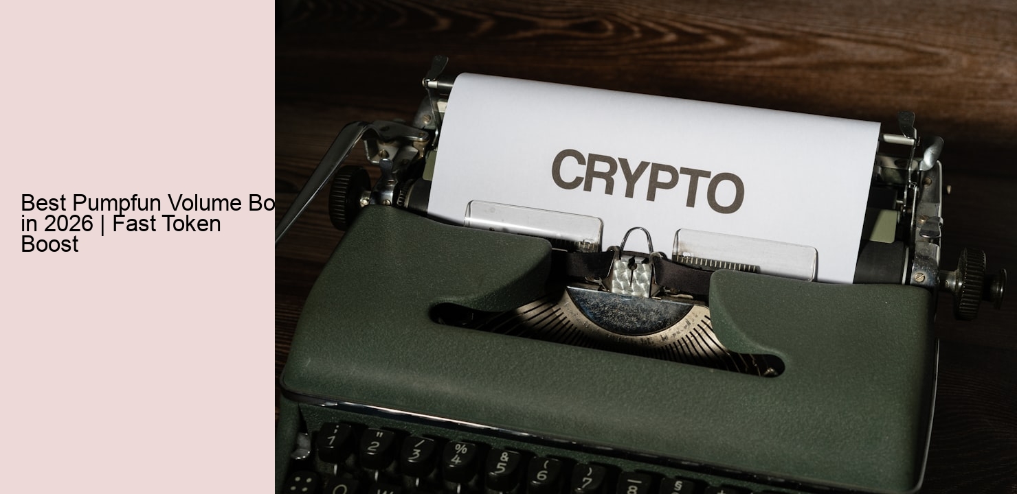 Best Pumpfun Volume Bot in 2026 | Fast Token Boost