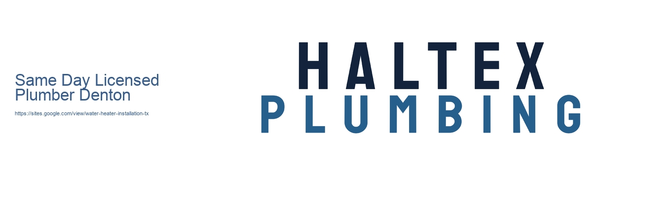 Same Day Licensed Plumber Denton