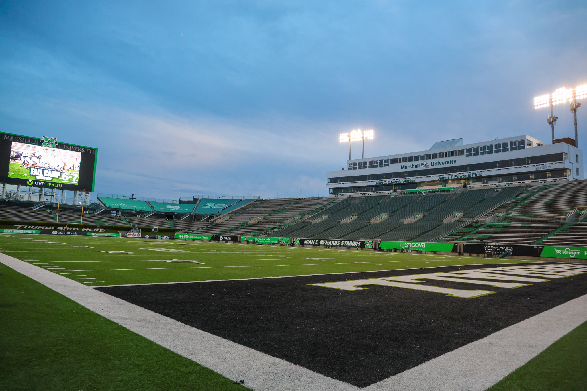 Marshall Sports Marshall officials detail plans for facility upgrades Changes coming Joan C. Edwards Stadium, Cam He...