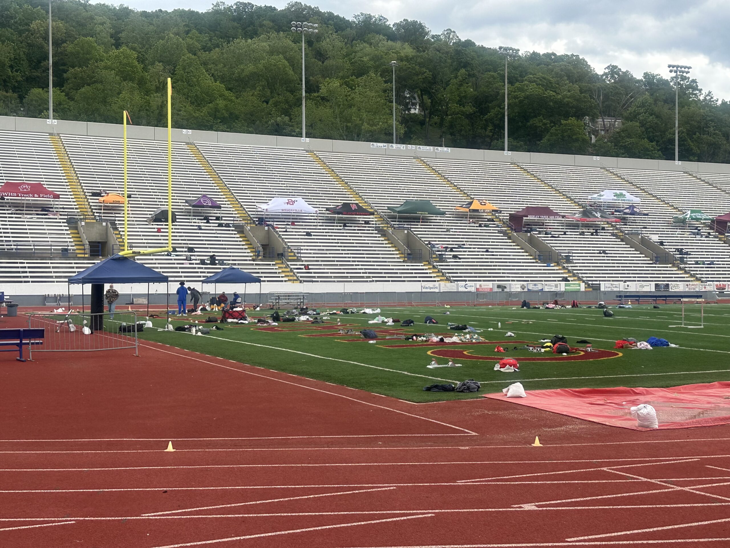News Track meet cancelled after gunshots heard near Laidley Field Shots were reportedly fired near the north side concourse Saturday. By MetroNews Staff May 2, 2026 - 2:27 pm