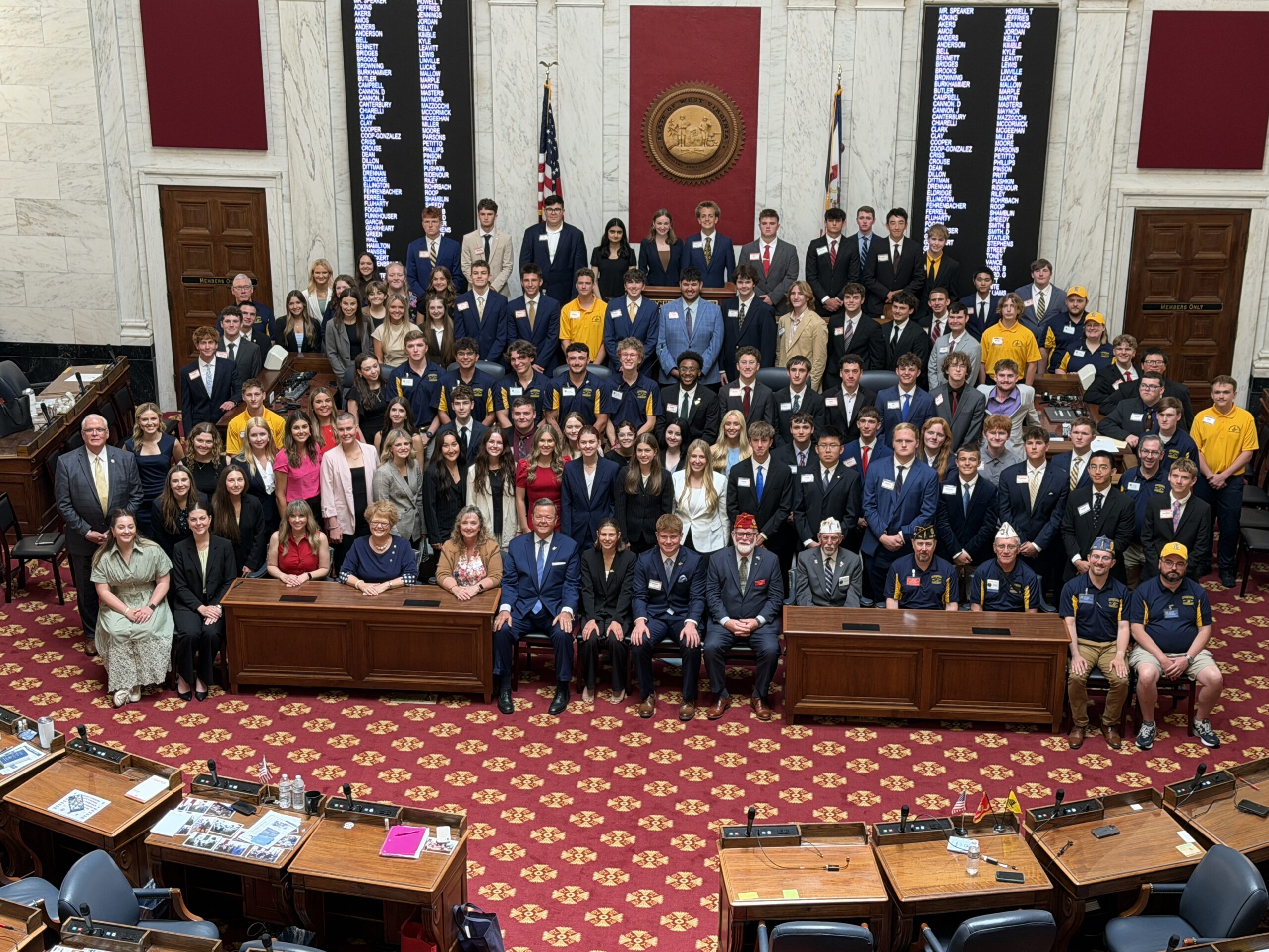 Boys State and Girls State student leaders discuss future of West Virginia during Capitol visit