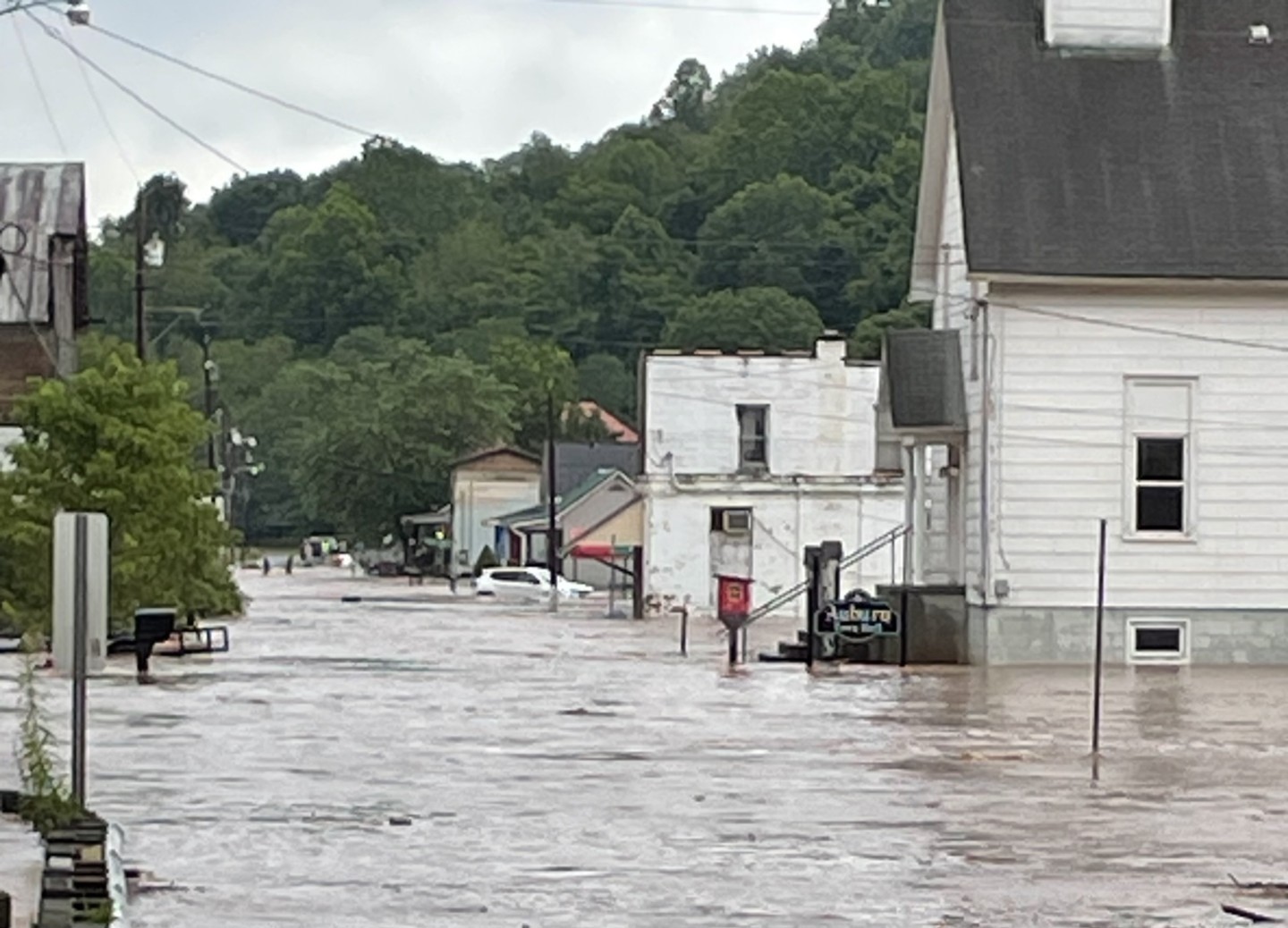 Flood water damages most homes and buildings in tiny Ritchie County town