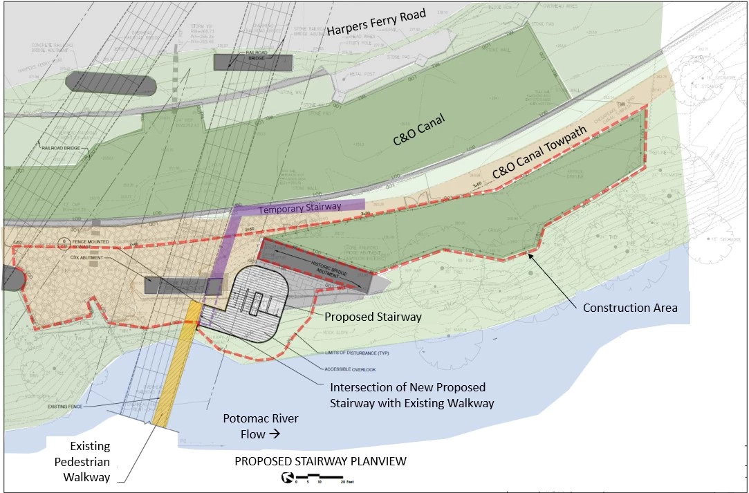 Stairway to close at Harpers Ferry National Historical Park as foot bridge improvements continue