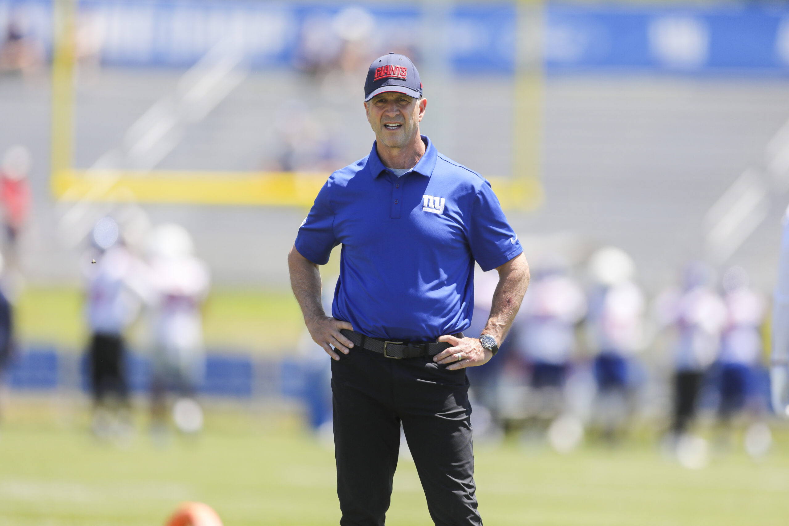 Harbaugh recalls relationship with Nehlen family , Giants praise camp setting at The Greenbrier