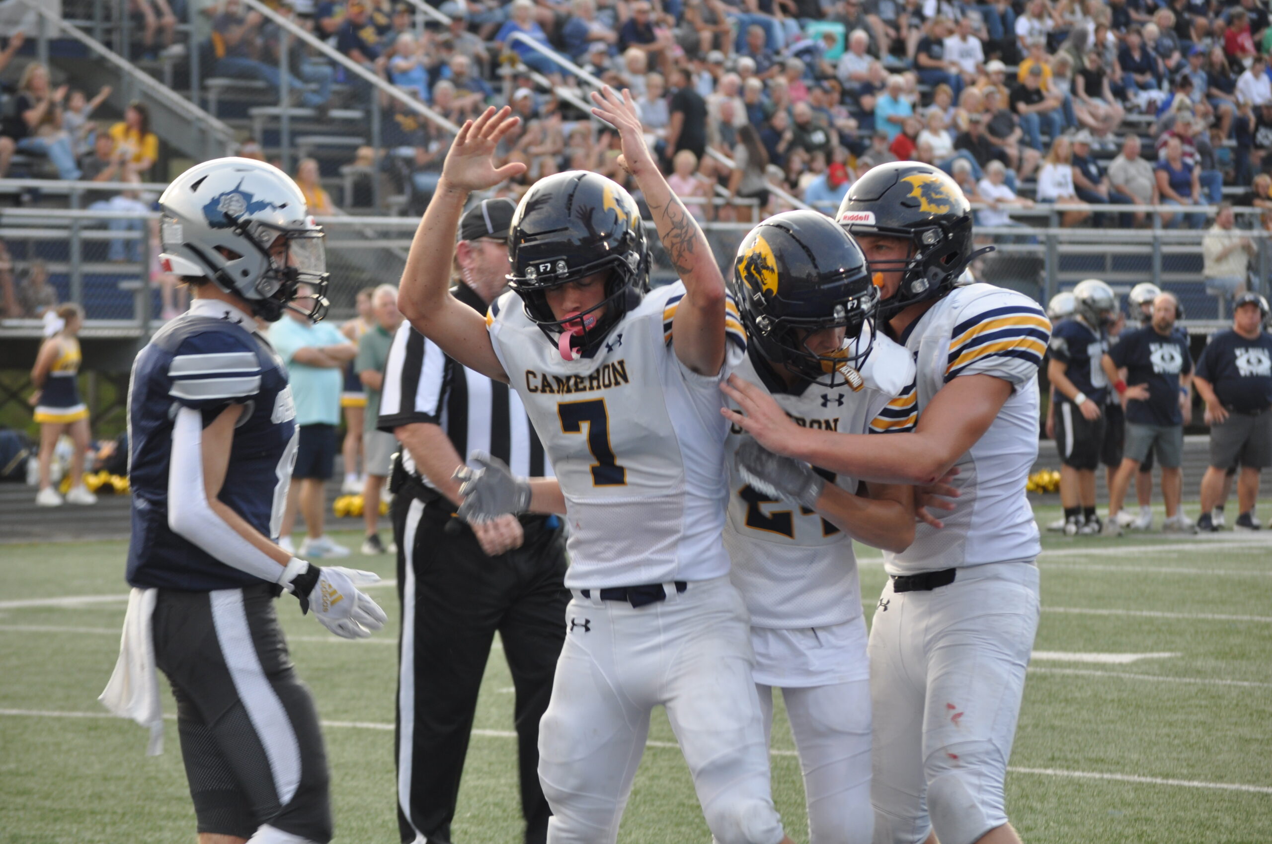 Cameron offers strong impression, blanks Clay-Battelle, 42-0