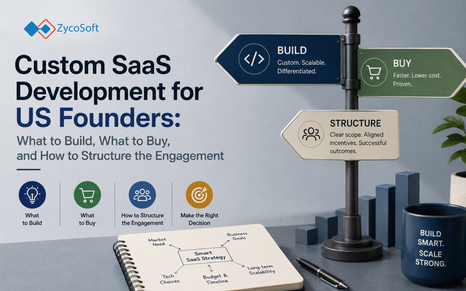 Custom SaaS Development for US Founders: What to Build, What to Buy, and How to Structure the Engagement